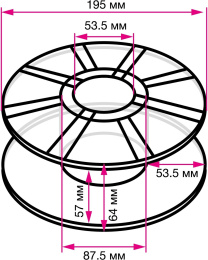 Пластик для принтера 3D Cactus CS-3D-PLA-1KG-S-COPP PLA SILK d1.75мм 1кг L326м 1цв.