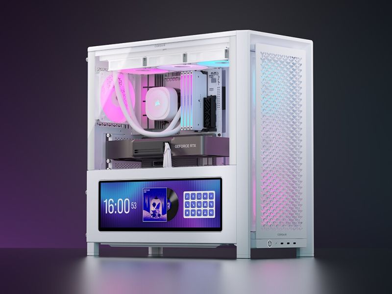 Corsair выпустила корпус FRAME 4000D со встроенным монитором