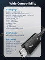 Кабель CABLETIME CT40K (CT-C160-U31-TB4-BB1.8) 1.8 м THUNDERBOLT 4 8K/40G/100W черный