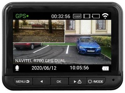 Видеорегистратор Navitel R700 GPS 2CH черный 1080x1920 1080p 170гр. GPS MSTAR AIT8339