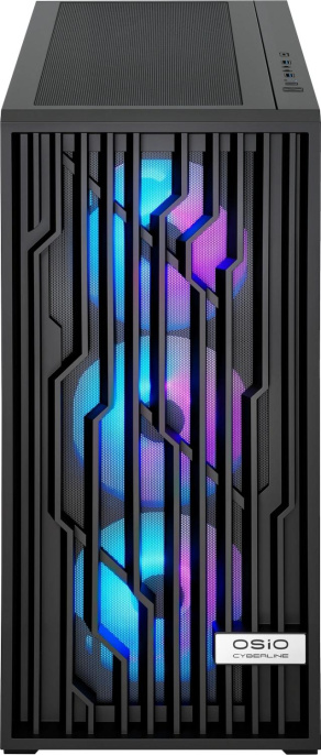 ПК Osio CyberLine C59i i5 12400F 2.5 16Gb SSD1Tb RTX3050 6Gb без ОС GbitEth 550W черный С59I-001B