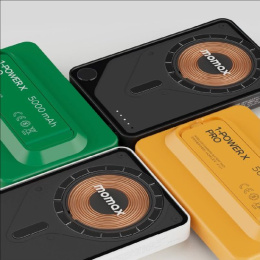 Внешний аккумулятор Momax IP131 1-Power X Pro 5000mAh Желтый IP131HKY совместимость с MagSafe, 20 Вт PD и быстрая зарядка Qualcomm Quick Charge 3.0, возможность зарядки