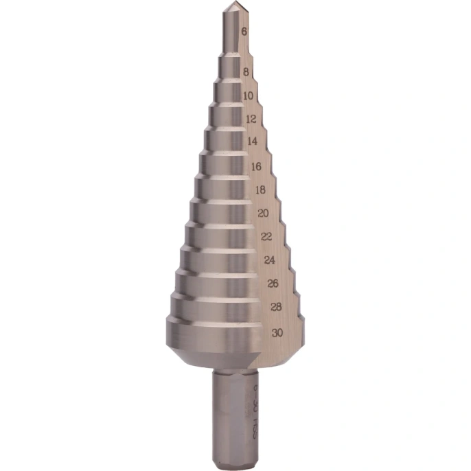 Ступенчатое сверло 6-30 мм, HSS, хв.10 мм Bucovice Tools 641020