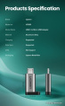 Адаптер Ugreen US282 50590 адаптер microUSB 2.0/USB 2.0 Type-C, серый