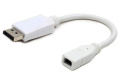 GEMBIRD Cablexpert Переходник miniDisplayPort - DisplayPort, 20F/20M, длина 16см, белый A-mDPF-DPM-001-W