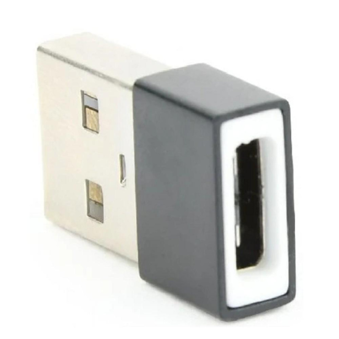 Cablexpert Переходник USB-A M /Type-C F , 2.0, пакет A-USB2-AMCF-02
