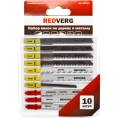 Набор пилок для лобзика универсальный, 10 шт. REDVERG 6623572