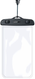 Чехол водонепроницаемый UGREEN LP186 60959 Waterproof Phone Pouch для телефона. Цвет: черный/прозрачный
