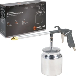 Моечный/мовильный пистолет Airline ПМ6 металл. бачок байонет 850 мл PRO ATBU062