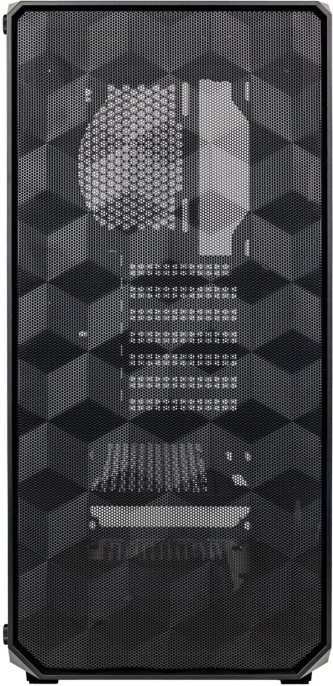 Корпус ATX HIPER BH34-1, Midi-Tower, без БП,  черный