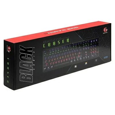 Клавиатура игровая KB-G550L Chaser Gembird (механическая, Outemu Blue, ход с кликом, металлическая верхняя панель, USB)
