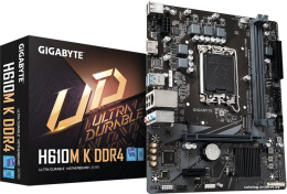 Материнская плата Gigabyte H610M K DDR4 Soc-1700 H610 PCI-E 4.0x16 PCI-E 3.0x1 M.2 1GbE LAN 2xDDR4 3200MHz HDMI mATX RTL