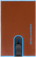 Чехол для кредитных карт Piquadro Blue Square PP4825B2BLR/M каштановый кожа натуральная
