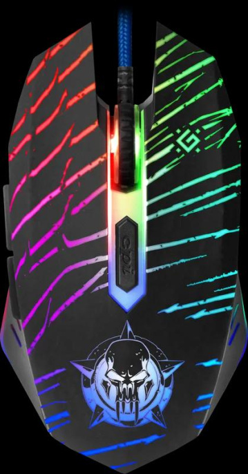 Манипулятор Defender Dark Agent Gaming Mouse GM-590L RTL USB 6btn+Roll 52590