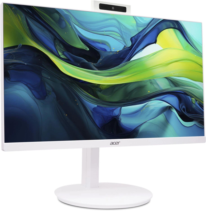 Моноблок Acer Aspire C24A-P1MTL 23.8" Full HD Core Ultra 5 115U (1.5) 16Gb SSD512Gb Graphics CR Eshell GbitEth WiFi BT 90W клавиатура мышь Cam белый 1920x1080