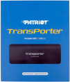 512ГБ Внешний диск SSD Patriot Transporter PTP512GPEC, USB-C, запись - 1000МБ/с, чтение - 1000МБ/с, черный