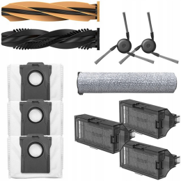 Компоненты Dreame Accessories Kit (RAK67) (совместимость: Aqua10 Ultra Roller Complete, Aqua10 Ultra Roller, Aqua10 Roller. TroboWave™ Detangling DuoBrush*1 set+Side Brush*2+Dust Box Filter*3 +Dustbag*3+Mop cloth*1)