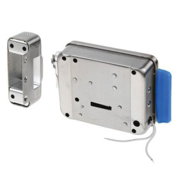 электромеханический замок Falcon Eye FE-2370 накладной , универсальный, кнопка без блокировки