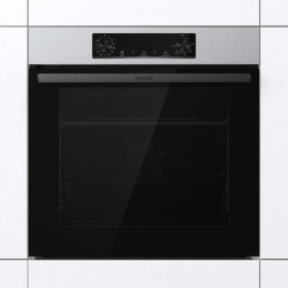 Духовой шкаф электрический Gorenje BOSB6737E06X, 77л, дверца с 2 стеклами, нержавеющая сталь/черный