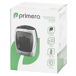 Тепловентилятор керамический PRIMERA FHP-1820-FCT,  1800Вт,  с термостатом, 2 режима, серебристый
