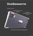 Клавиатура Royal Kludge RK-H81 (White Night, серый, черный, бежевый, USB/2.4 GHz/Bluetоoth, подсветка RGB, горячая замена клавиш Hot Swap, небесно-голубые свичи)