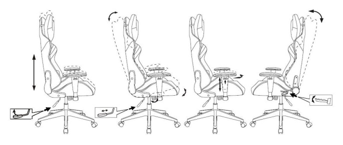 Кресло игровое Zombie VIKING 4 AERO черный/красный ткань/эко.кожа с подголов. крестов. пластик (VIKING 4 AERO RED)