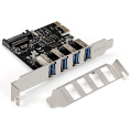Контроллер ExeGate EXE-314 (PCI-E x1 v2.0, 4*USB3.0 ext., разъем доп.питания SATA 15pin, VIA Labs Chipset VL805) EX283716RUS