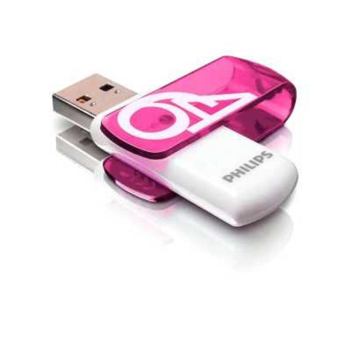 Флеш накопитель 64GB PHILIPS VIVID2.0 64GB, USB 2.0 FM64FD05P/97