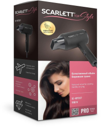 Фен Scarlett SC-HD70I37, 1900Вт, черный