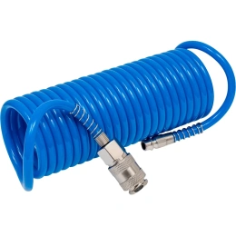 Шланг спиральный с быстросъемными соединениями профи (5 м; 5х8 мм; 20 бар) ARMA 5*8*5м PU