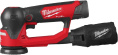 Эксцентриковая шлифмашина Milwaukee M12 FSDR75-202B 4933498233 уровень колебаний: 4000-10000 дв/мин, диаметр колебаний: 2.5 мм, размер шлифподошвы: 75 мм, сумка для инструмента, C12 C, 2xM12 в