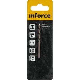 Сверло по металлу HSS-CO 3x61x33 мм Inforce 11-01-429
