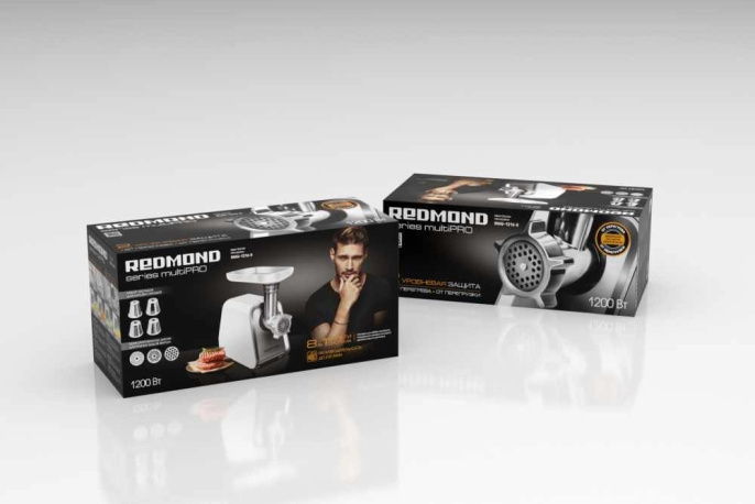 Мясорубка Редмонд RMG-1216-8 1800Вт белый/серебристый