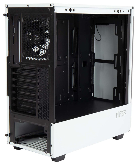 Корпус ATX HIPER PW81, Midi-Tower, без БП,  белый
