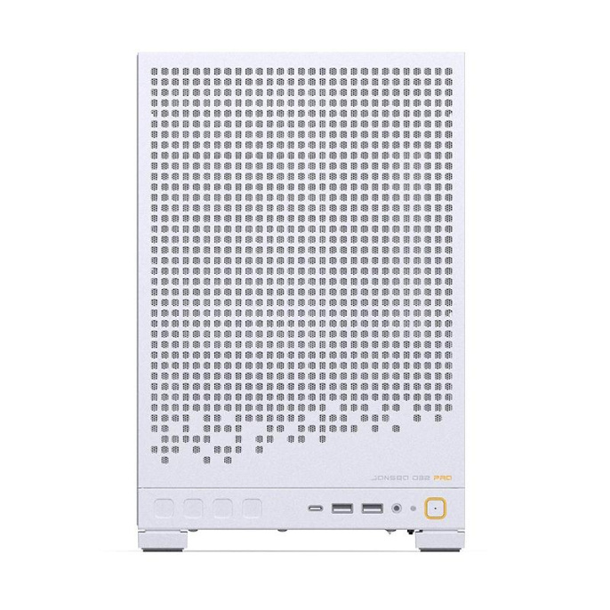 Корпус без блока питания Case JONSBO D32 PRO, Mini-Tower, TG, no fan, 2xUSB-A 3.2 + 1xUSB-C 3.2, mATX, mDTX, mITX White (D32 PRO White)