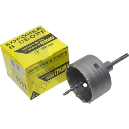 Коронка в сборе с хвостовиком и центрирующим сверлом (100 мм; SDS-plus) Гранит 444100