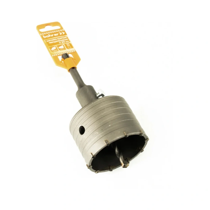 Коронка твердосплавная ударная в сборе с держателем SDS+ 80 мм BOHRER 30980000