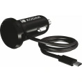 Автомобильное зарядное устройство с Micro USB KODAK кабель 1.2м Quick Charge, 3А, 12-24В UC104