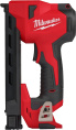 Степлер Milwaukee M12 BCST-0 4933480488 субкомпактный, аккумуляторный, для кабеля, Li-ion 12В, длина скобы: 25.4мм, ширина скобы: 19мм, емкость магазина: 45, производительность с аккумулятором 2.0А*ч: до 1200 скоб