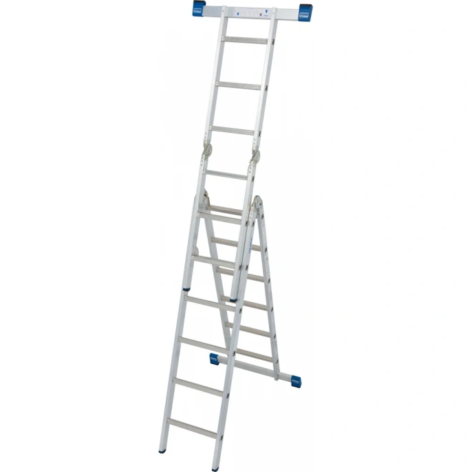 Шарнирная комбинированная лестница KRAUSE STABILO 2x3+2x6 133922