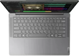 Ноутбук Lenovo Yoga Pro 7 14IMH9 14.5"(3072x1920 IPS)/Touch/Intel Core Ultra 5 125H(1.2Ghz)/32768Mb/1024SSDGb/noDVD/Int:Intel Arc graphics/Cam/BT/WiFi/73WHr/war 1y/1.59kg/luna grey/Win11Home + 100W, RU kbd 83E2004BRU