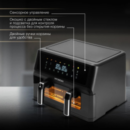 Аэрогриль Hyundai HYF-9089 11л 2400Вт черный