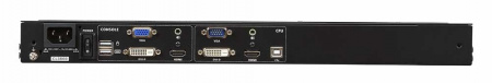 KVM консоль ATEN 18.5" Ultra Short Depth Dual Rail WideScreen LCD Console USB, HDMI / DVI / VGA, 1920x1080 CL3800NW-ATA-RG
