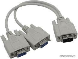 Кабель-разветвитель ExeGate EX-CC-VGA-15M2x15F-0.3 монитор - 2xSVGA card, 15M/2x15F, 0,3м EX284939RUS