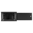 Шкаф телекоммуникационный 19" настенный 6U ExeGate EC-WM-6U.600.M.BLACK 19”, 6U, 600x600x370mm ШхГхВ , передняя дверь металл, съемные боковые панели, пыле- и влагозащита IP23, черный RAL 9004 EX298618RUS