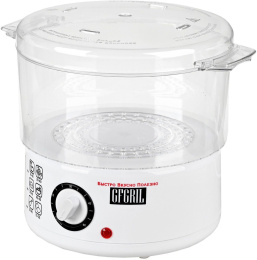 Пароварка GFGril GFS-2M 2ярус. 400Вт белый