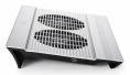Подставка для ноутбука DeepCool N8, 17", 380х278х55 мм, 3хUSB, вентиляторы 2 х 140 мм, 1244г, серебристый [dp-n24n-n8sr]