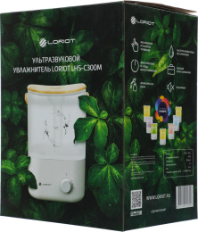 Увлажнитель воздуха ультразвуковой LORIOT Light,  3л,  белый/серый