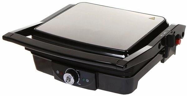 Электрогриль KitFort КТ-1656,  черный и серебристый