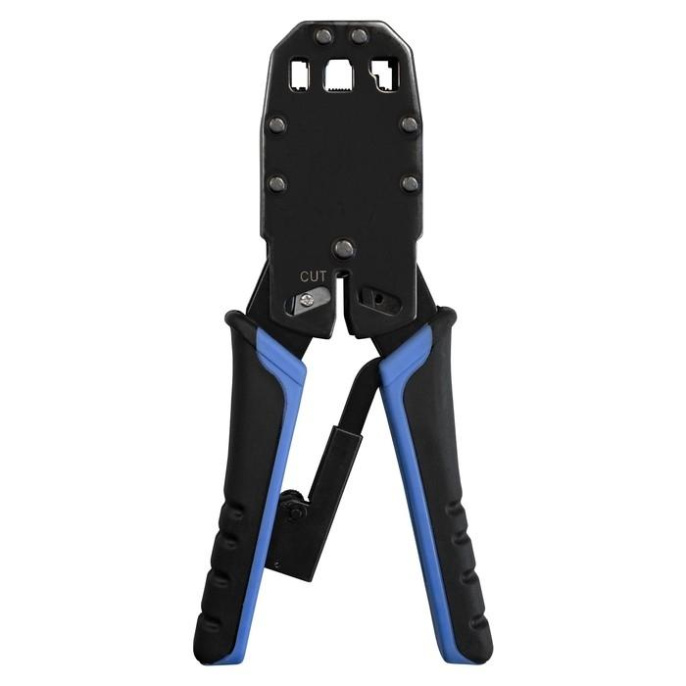 Инструмент ExeGate EX-T2008R для обжима RJ-45, RJ-11/12 с храповым механизмом прямой ход обжимки EX293155RUS